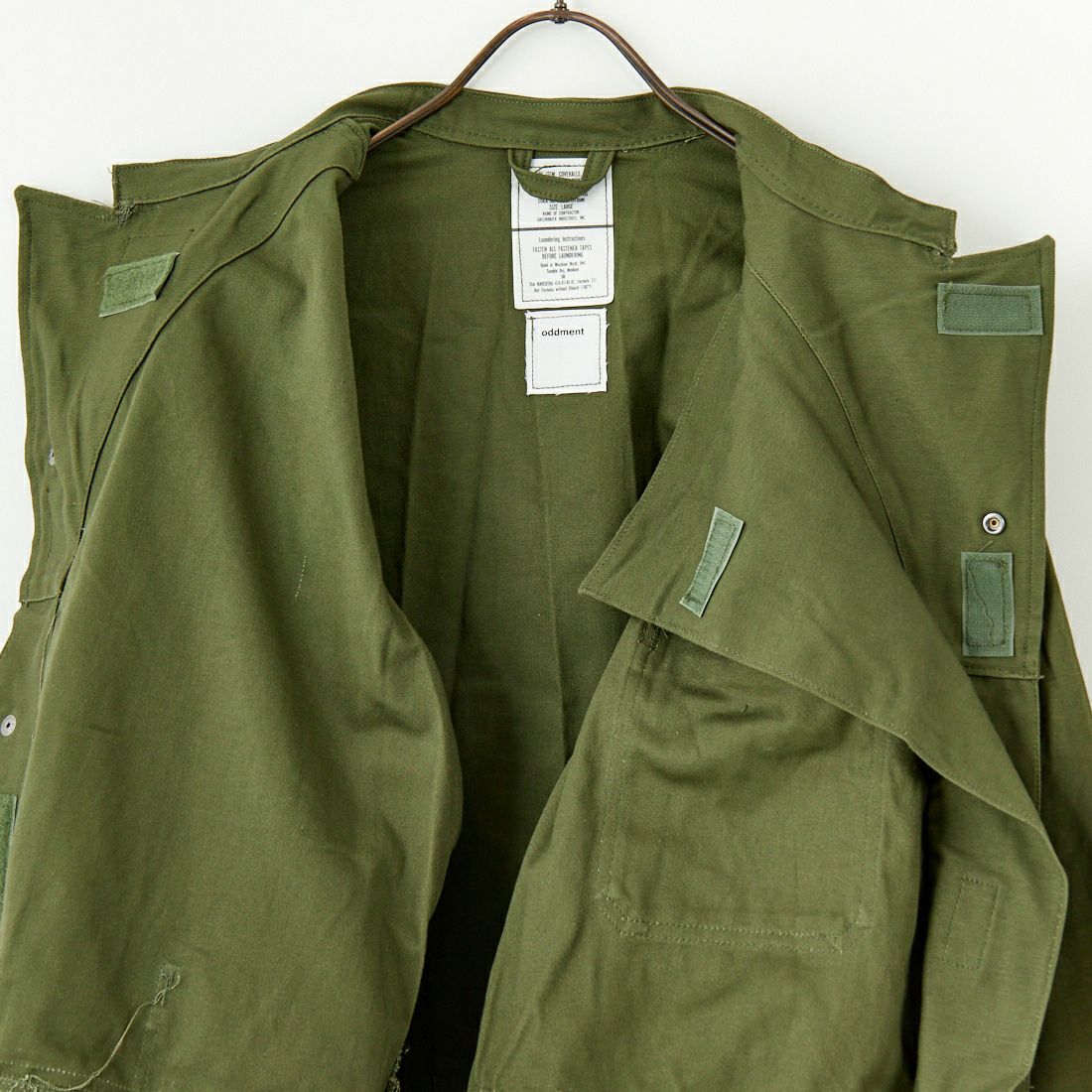 ODDMENT [オッドメント] リメイクカバーオールジャケット [MEC-COVERALL-JKT] ONE