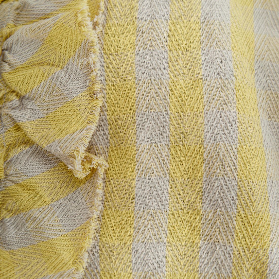 tumugu: [ツムグ] ヘリンボーンギンガムチェック2WAYブラウス [TB24435] 20 YELLOW