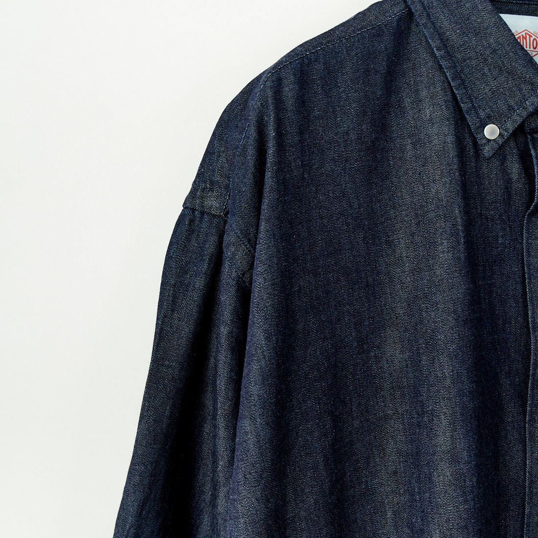 DANTON [ダントン] ドットボタン デニムダンガリーシャツワンピース [DT-B0294DUG] INDIGO