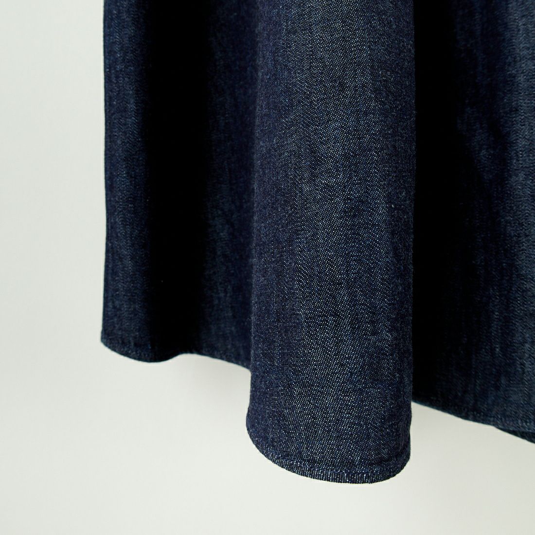 DANTON [ダントン] ドットボタン デニムダンガリーシャツワンピース [DT-B0294DUG] INDIGO