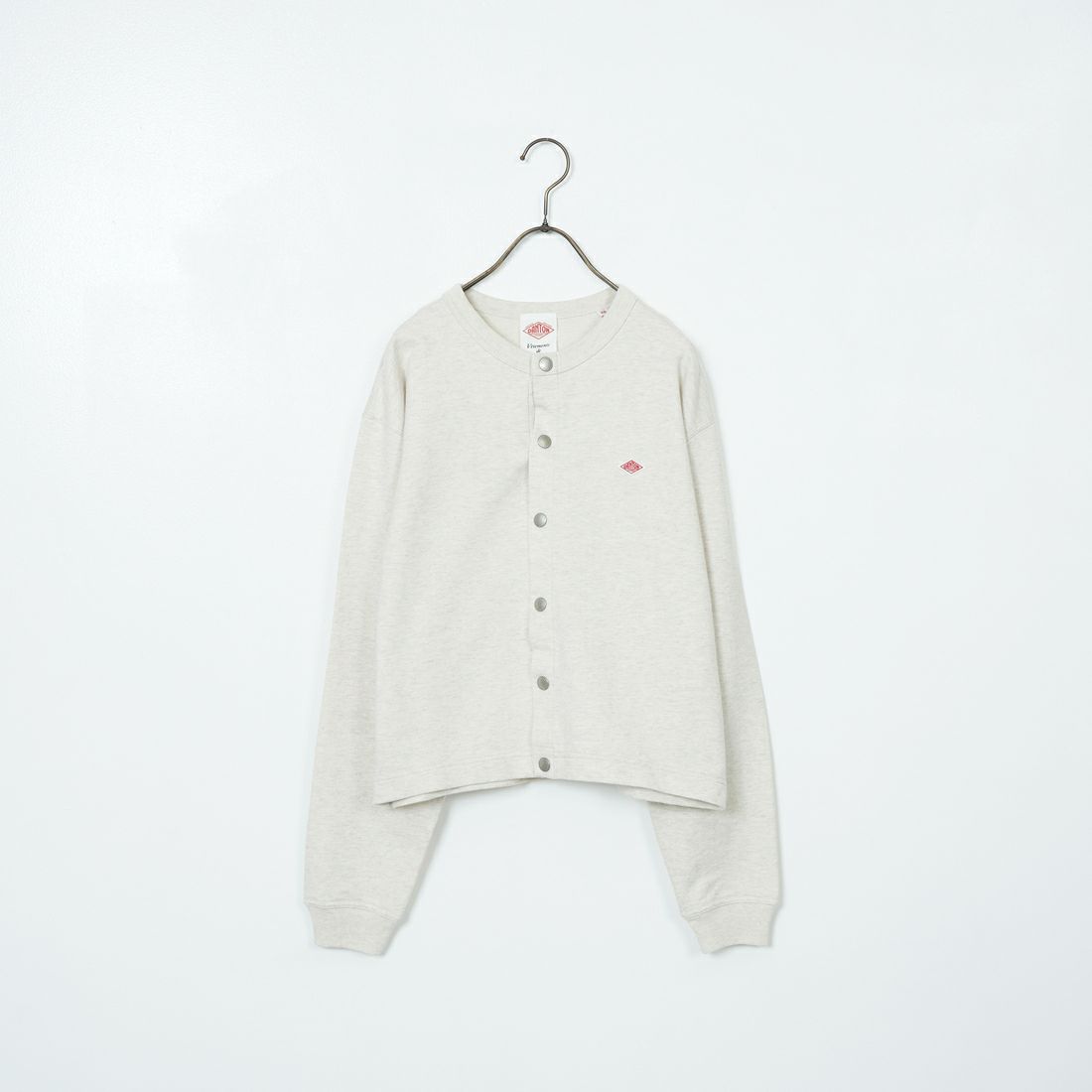 DANTON [ダントン] ドットボタン クルーネックカーディガン [DT-C0405CIN] TOP ECRU
