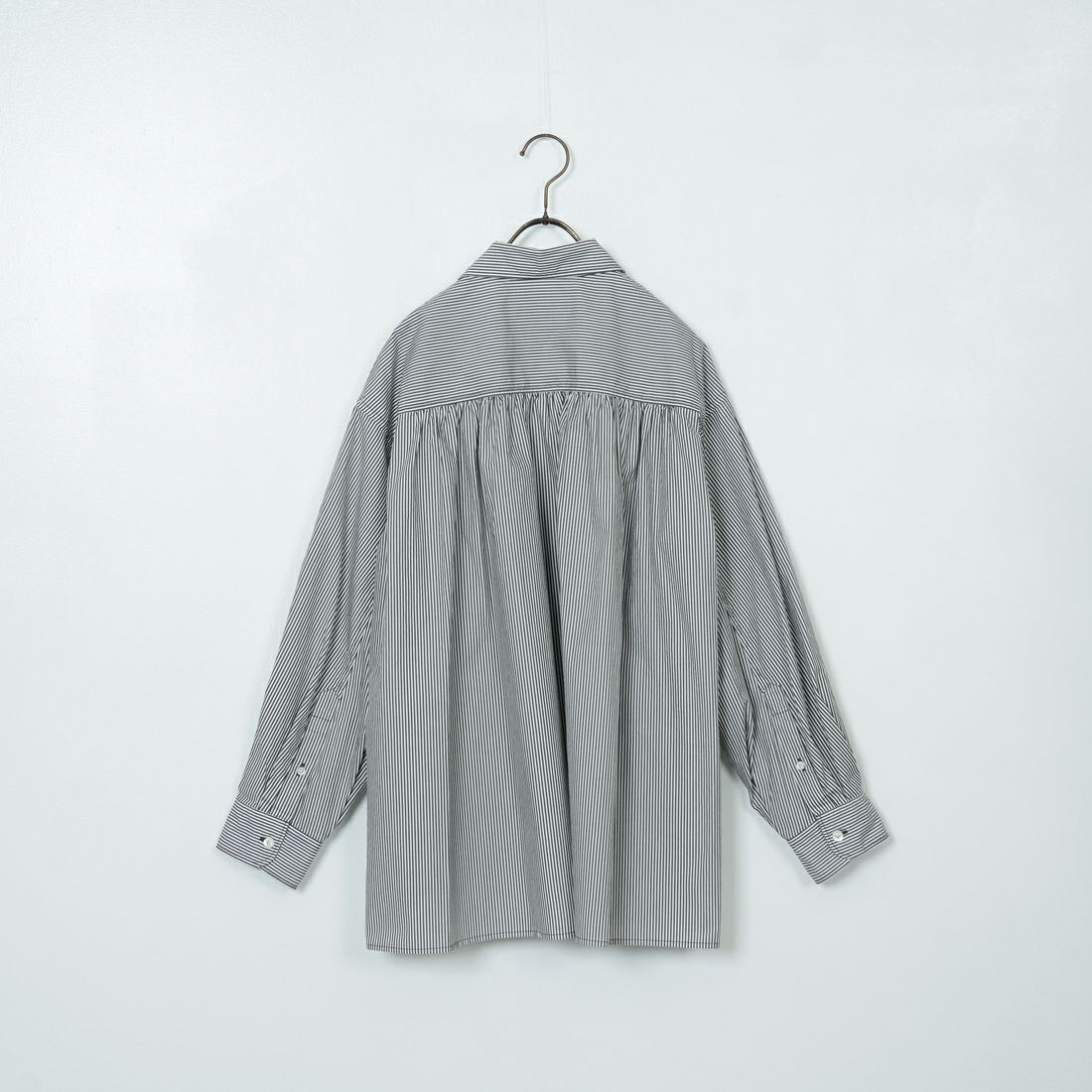 Gymphlex [ジムフレックス] ギャザーチュニックシャツ [GY-B0365STP] WHT/BLK ST
