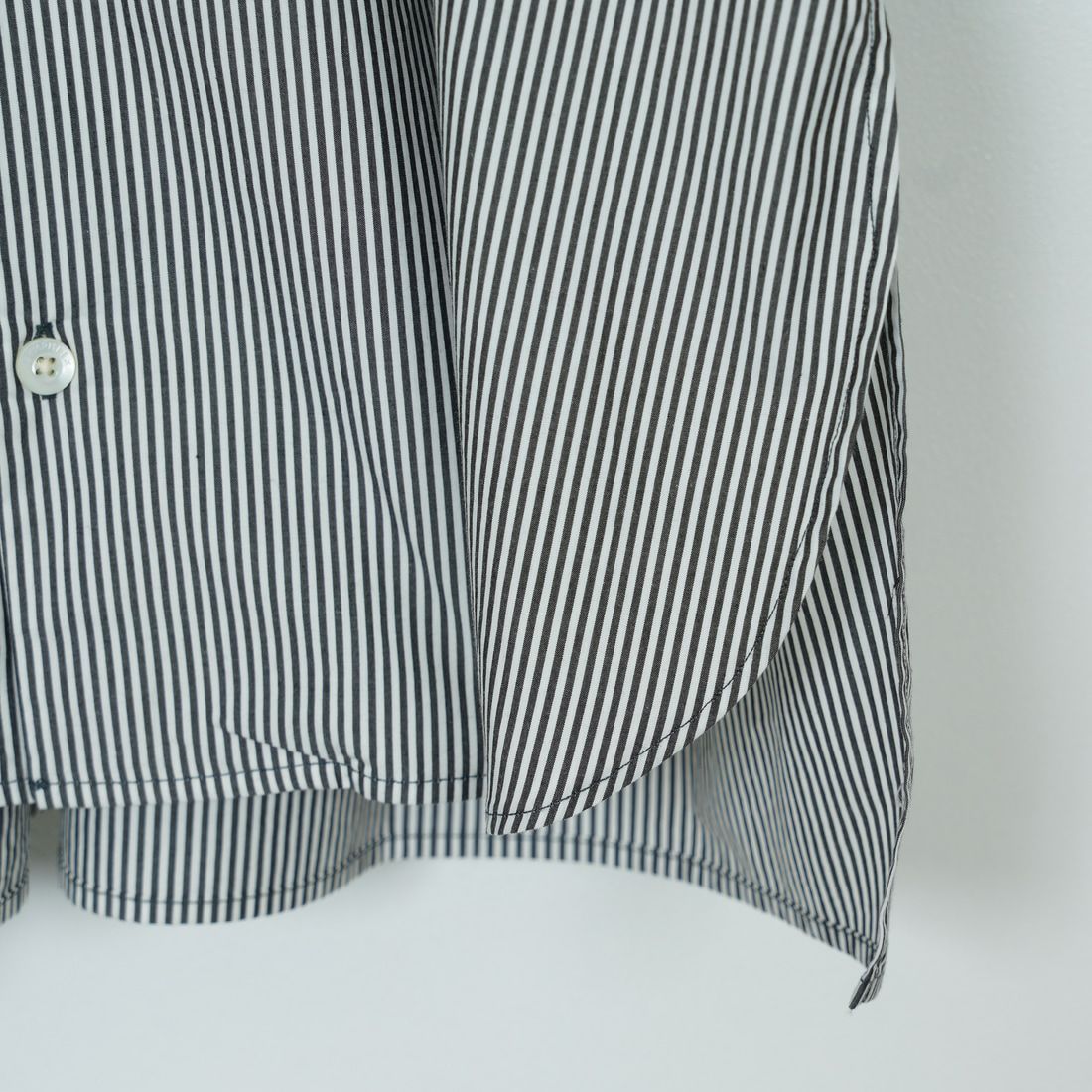 Gymphlex [ジムフレックス] ギャザーチュニックシャツ [GY-B0365STP] WHT/BLK ST