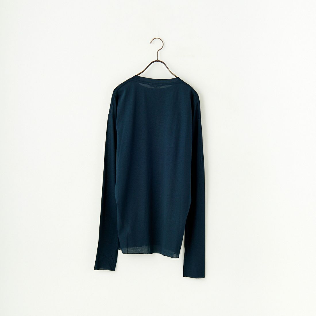 UNFIL [アンフィル] ツイストコットン シアーTシャツ [WVSP-UW113] NAVY