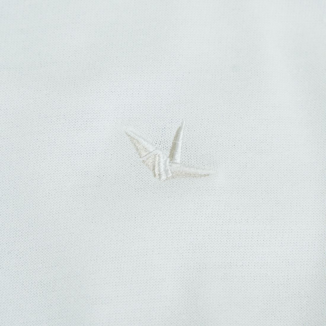 1PIU1UGUALE3 RELAX [ウノ ピゥ ウノ ウグァーレ トレ] バーチカルエンブロイダリーTシャツ [UST-25074] SN10 WHITE