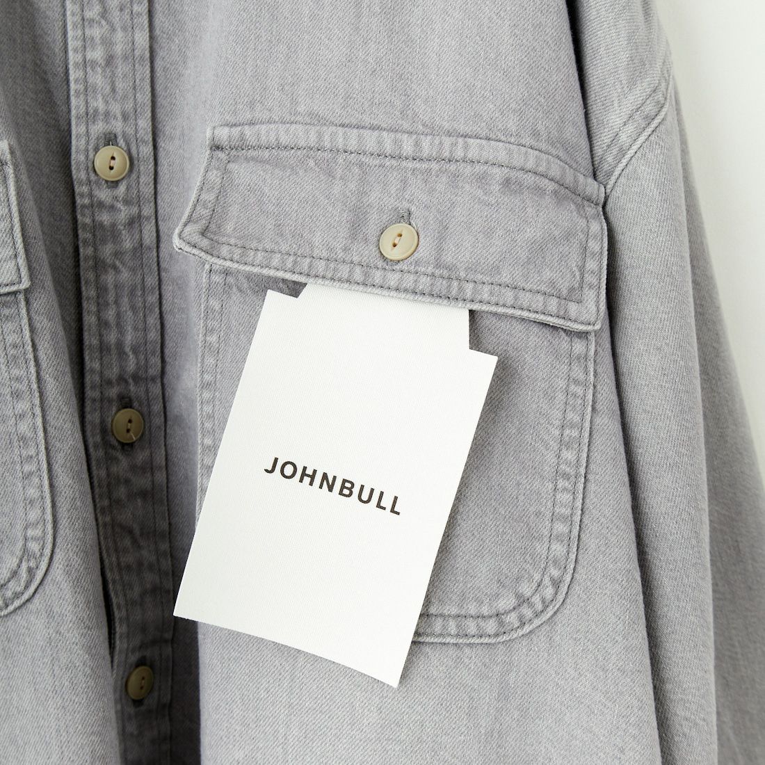 Johnbull [ジョンブル] ブラックデニムクロップドシャツ [JL251S18] 131 ｸﾞﾚｰ
