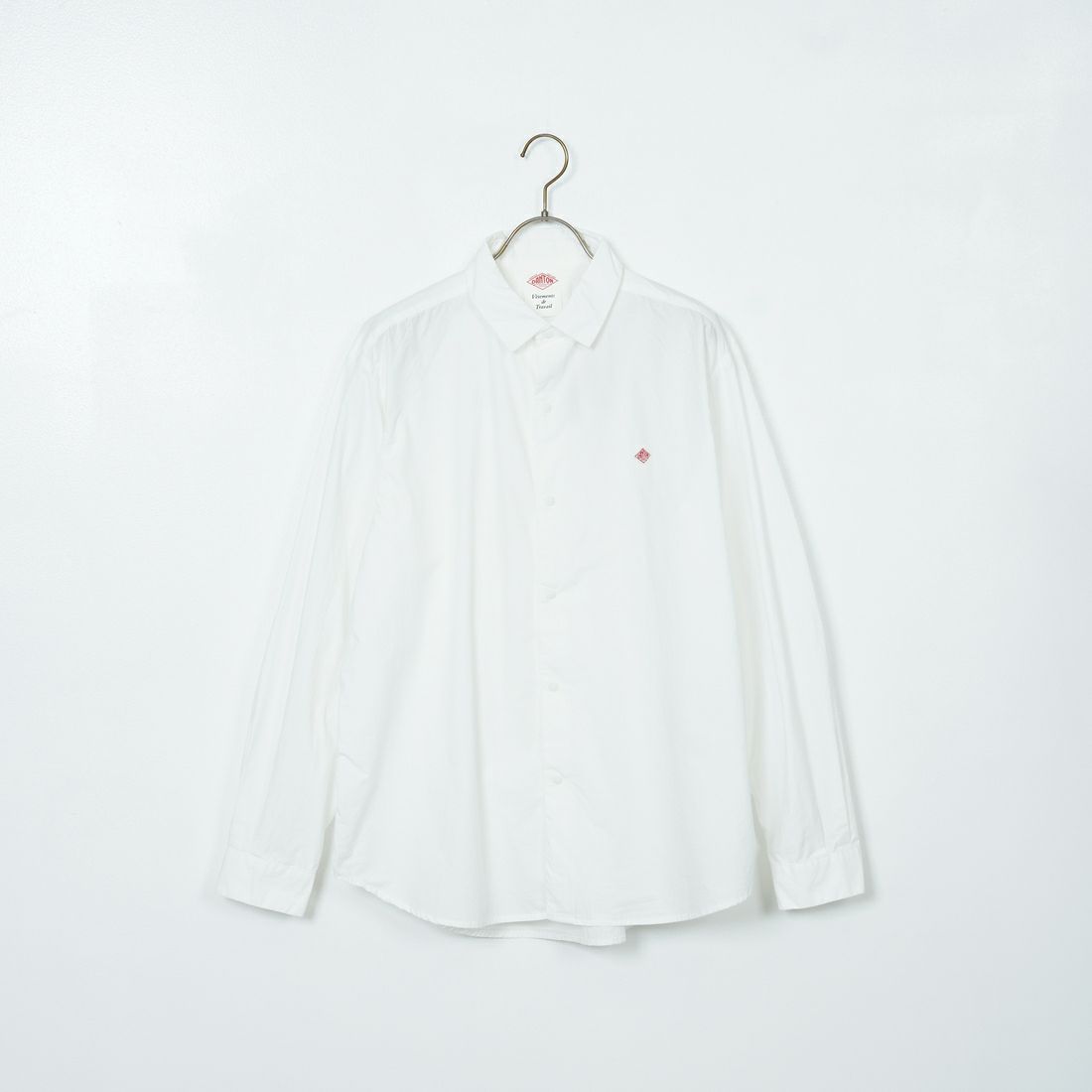 DANTON [ダントン] コットンタイプライター リンクルシャツ [DT-B0344TYF] WHITE