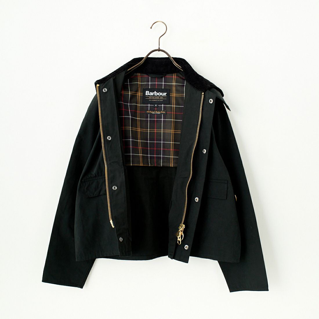 Barbour [バブアー] スペイ ピーチスキンノンオイルドジャケット [MCA0932] BLACK
