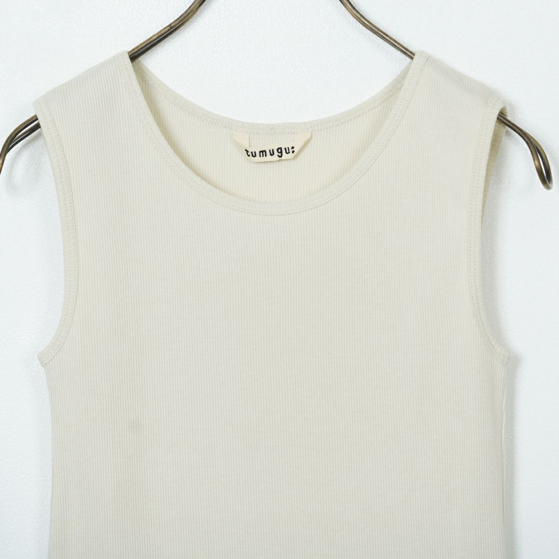 tumugu: [ツムグ] コットンノヴァテレコタンクトップ [TC20101-WA] 04 IVORY
