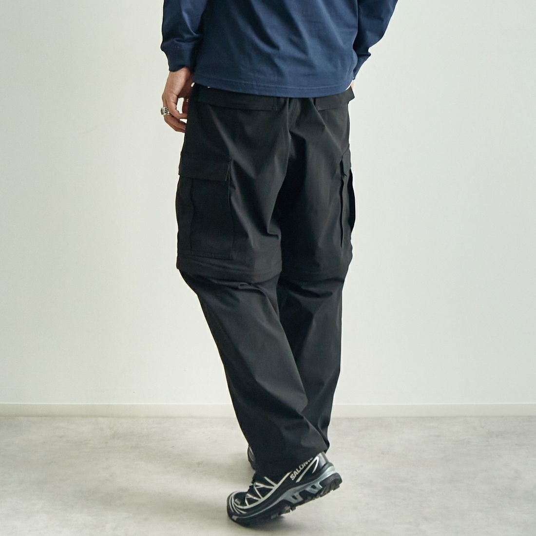 THE NORTH FACE [ザ ノースフェイス] ジップオフカーゴパンツ [NB32532] K &&モデル身長：179cm 着用サイズ：L&&