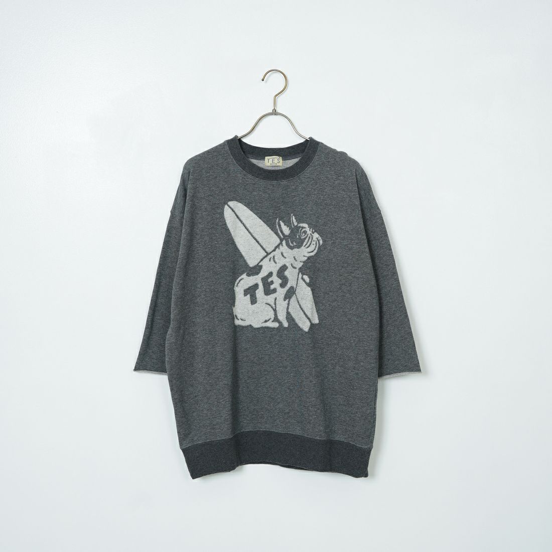 The Endless Summer [エンドレスサマー] TES BUHI ベーシックロゴ7分袖スウェット [FT-25374311] 02 MIX CHR