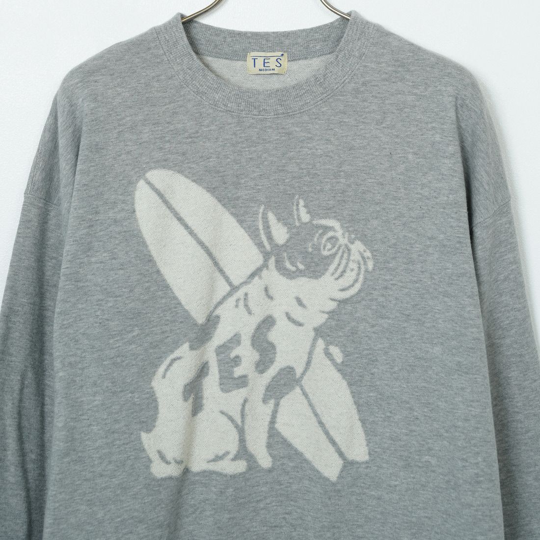 The Endless Summer [エンドレスサマー] TES BUHI ベーシックロゴ7分袖スウェット [FT-25374311] 03 MIX GRY