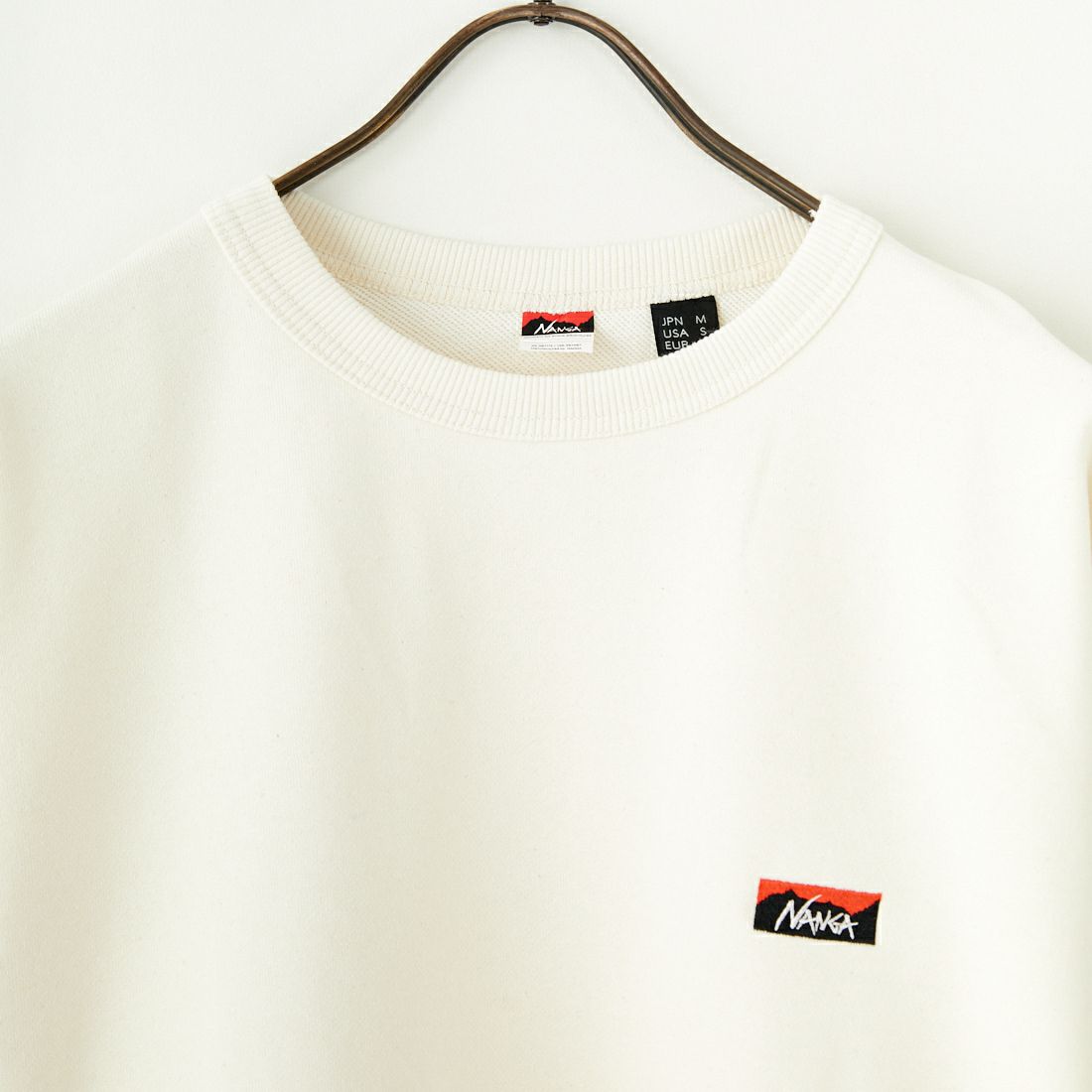 NANGA [ナンガ] ミニロゴ刺繍スウェット [NW2441-1F013] WHT