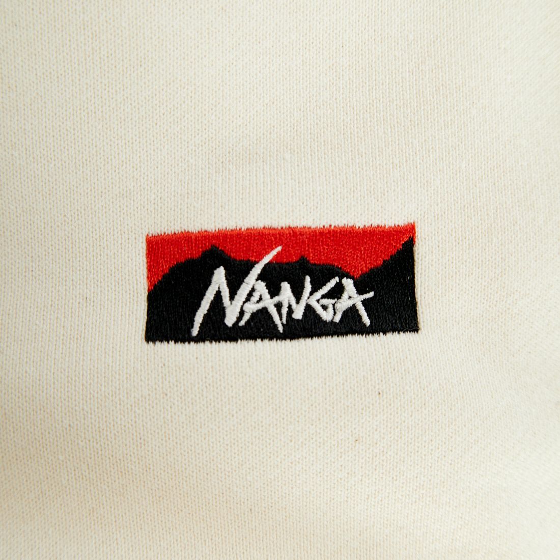 NANGA [ナンガ] ミニロゴ刺繍スウェット [NW2441-1F013] WHT