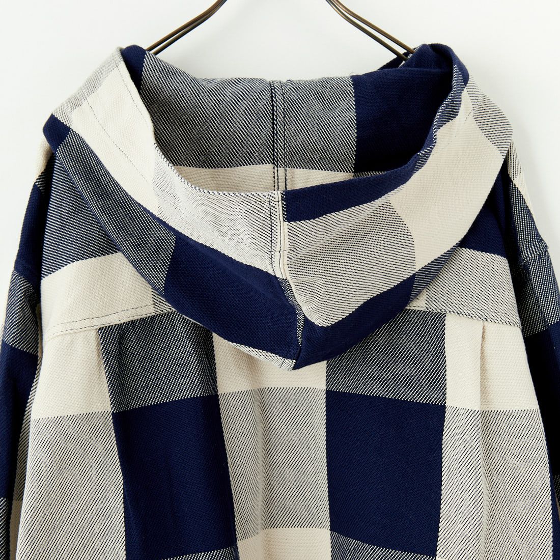WOOLRICH [ウールリッチ] バッファローチェック レギュラーフーデットシャツ [WJSI0076] N NAVY