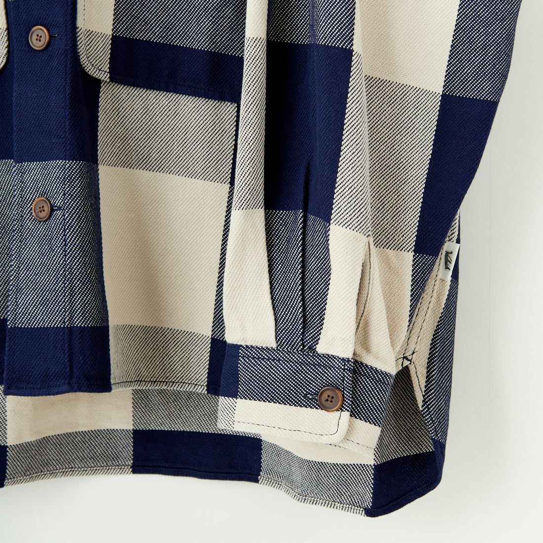 WOOLRICH [ウールリッチ] バッファローチェック レギュラーフーデットシャツ [WJSI0076] N NAVY