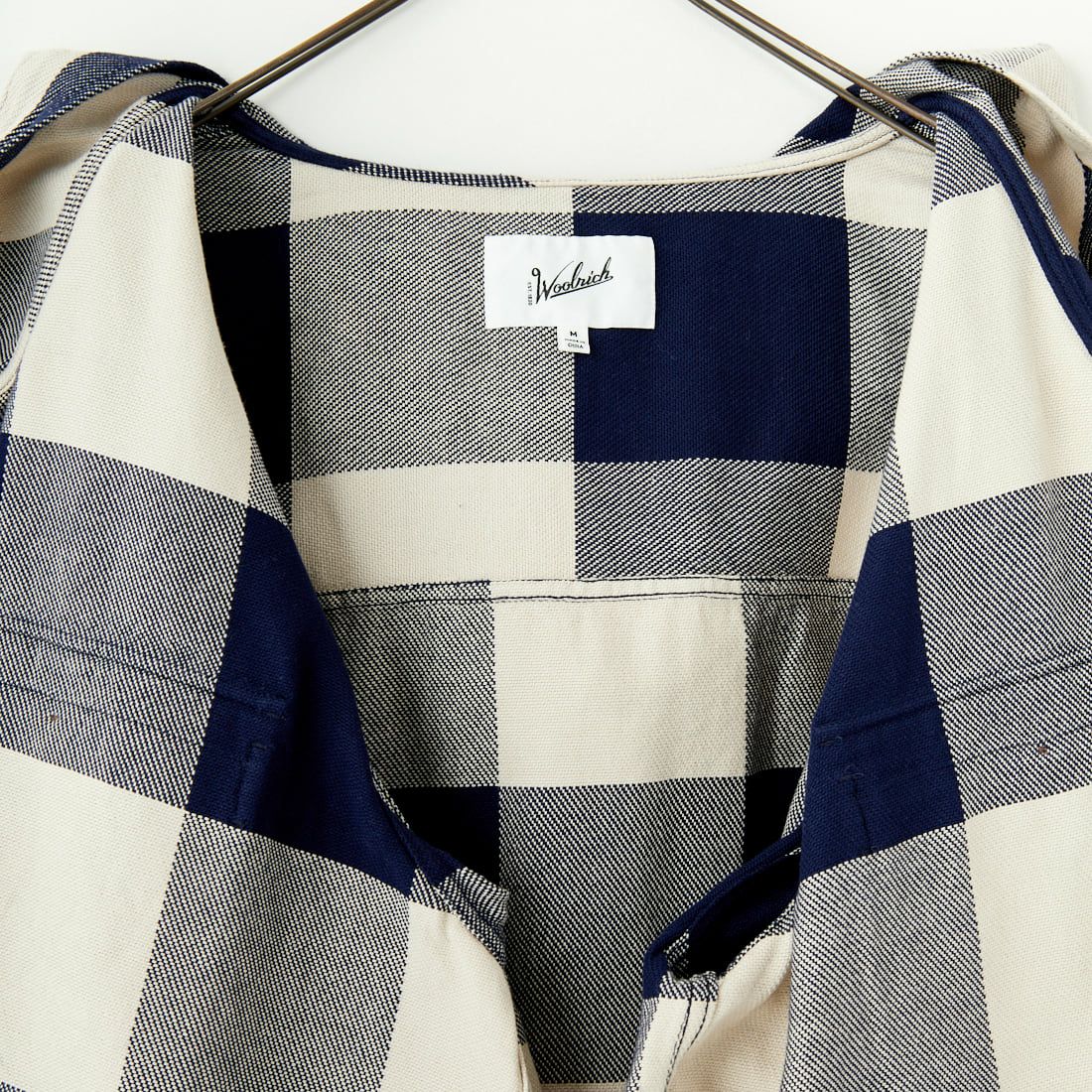 WOOLRICH [ウールリッチ] バッファローチェック レギュラーフーデットシャツ [WJSI0076] N NAVY