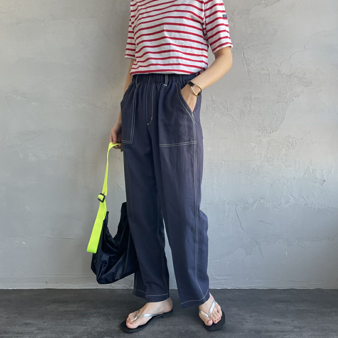 NAVY&&モデル身長：160cm 着用サイズ：M&&