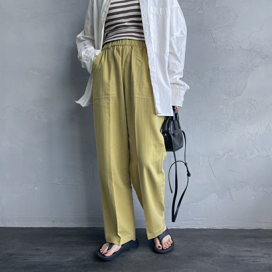 YELLOW&&モデル身長：158cm 着用サイズ：M&&