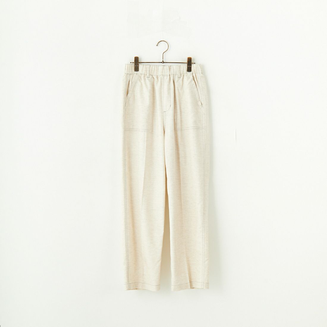 UNIVERSAL OVERALL [ユニバーサルオーバーオール] 別注 リネンイージーベイカーパンツ [U2512605IN-JF] NATURAL