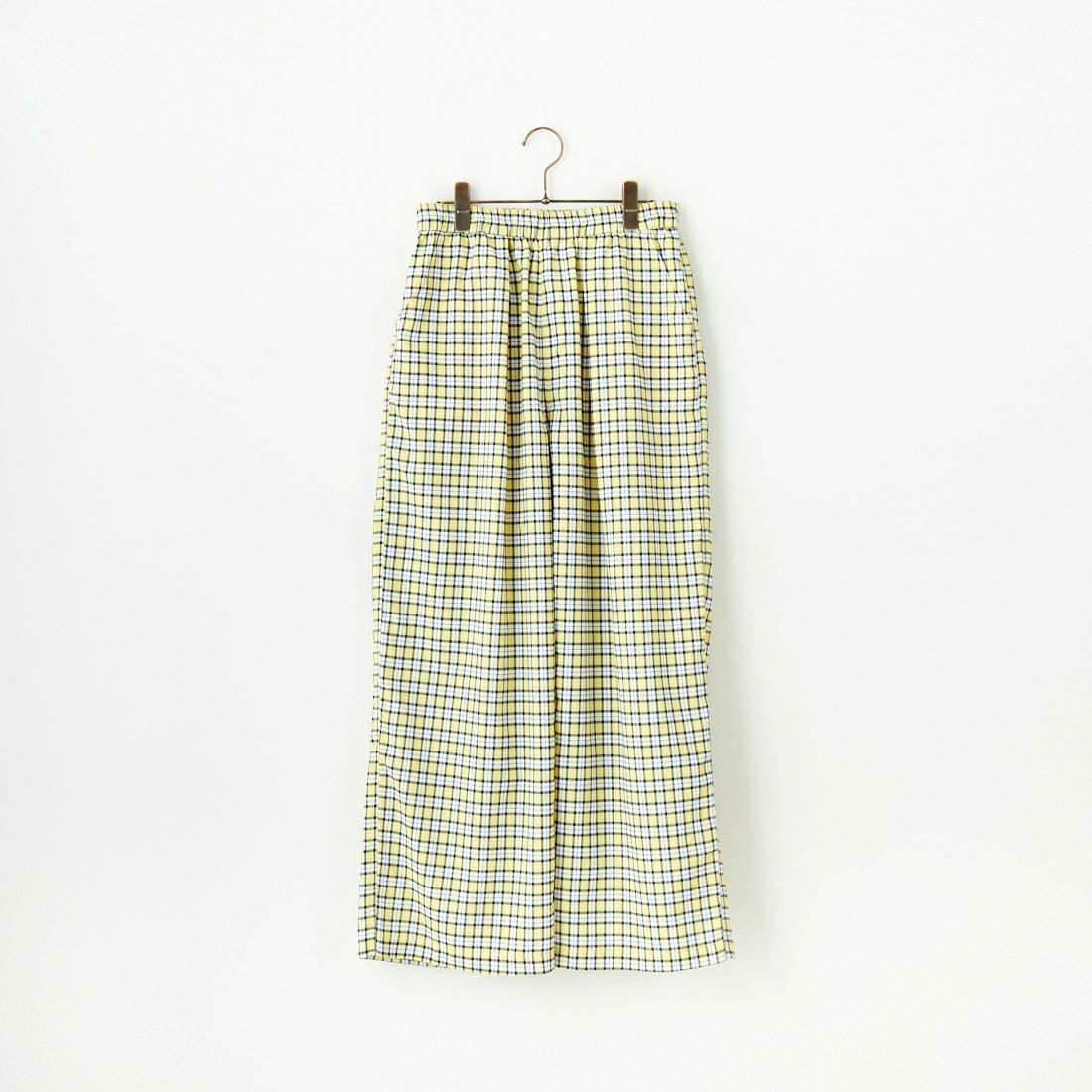 UNIVERSAL OVERALL [ユニバーサルオーバーオール] 別注 総柄イージーワイドパンツ [U2512634IN-JF] YELﾁｪｯｸ