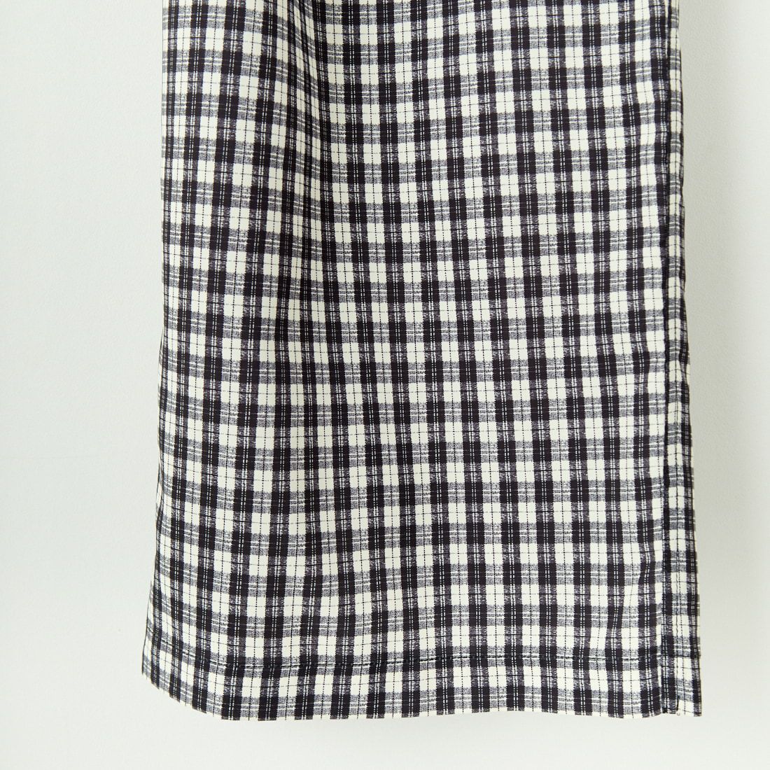 UNIVERSAL OVERALL [ユニバーサルオーバーオール] 別注 総柄イージーワイドパンツ [U2512634IN-JF] BLKﾁｪｯｸ