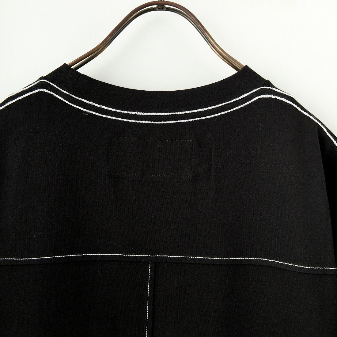 UNIVERSAL OVERALL [ユニバーサルオーバーオール] 別注 配色ステッチ マキシ丈ワンピース [U2512807IN-JF] BLACK