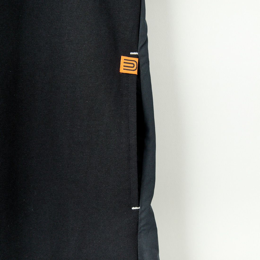 UNIVERSAL OVERALL [ユニバーサルオーバーオール] 別注 異素材切り替え マキシ丈ワンピース [U2512812IN-JF] BLACK