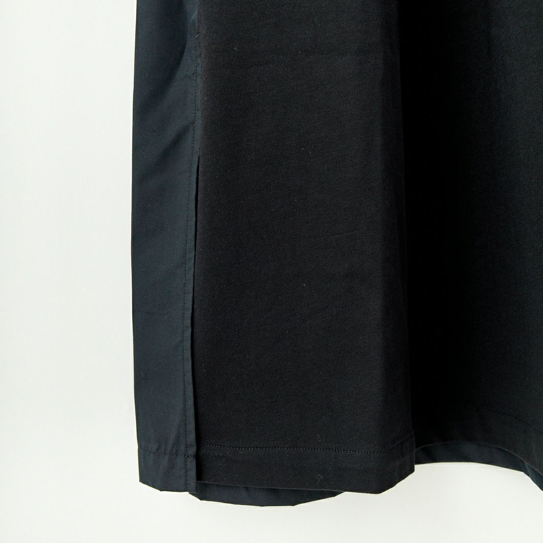UNIVERSAL OVERALL [ユニバーサルオーバーオール] 別注 異素材切り替え マキシ丈ワンピース [U2512812IN-JF] BLACK