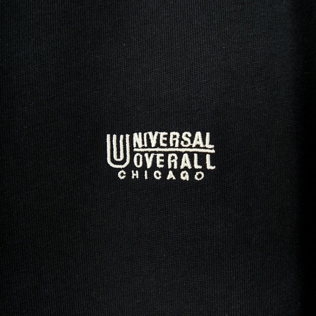 UNIVERSAL OVERALL [ユニバーサルオーバーオール] 別注 異素材切り替え マキシ丈ワンピース [U2512812IN-JF] BLACK