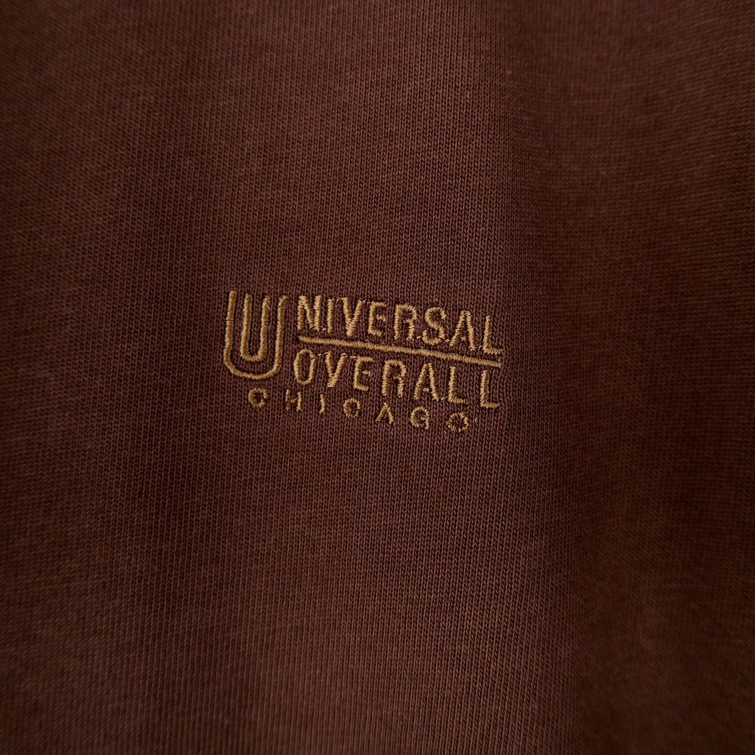 UNIVERSAL OVERALL [ユニバーサルオーバーオール] 別注 異素材切り替え マキシ丈ワンピース [U2512812IN-JF] BROWN