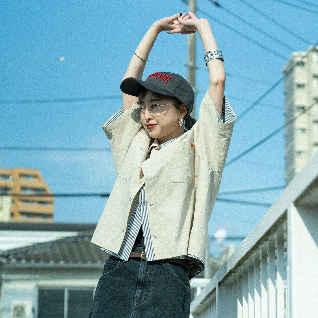 BEIGE&&モデル身長：150cm 着用サイズ：F&&