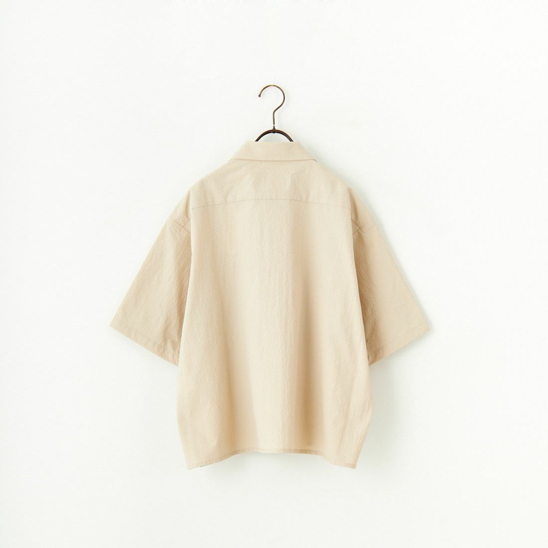 UNIVERSAL OVERALL [ユニバーサルオーバーオール] 別注 ビッグポケットショートスリーブワイドシャツ [U2523157IN-JF] BEIGE