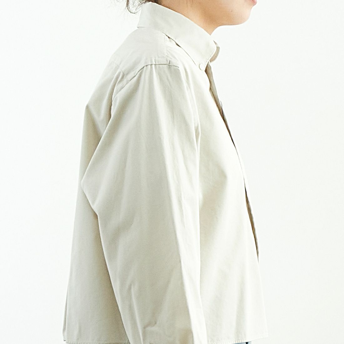 Gymphlex [ジムフレックス] ショートボタンダウンシャツ [GY-B0203BIT] SAND BEIGE
