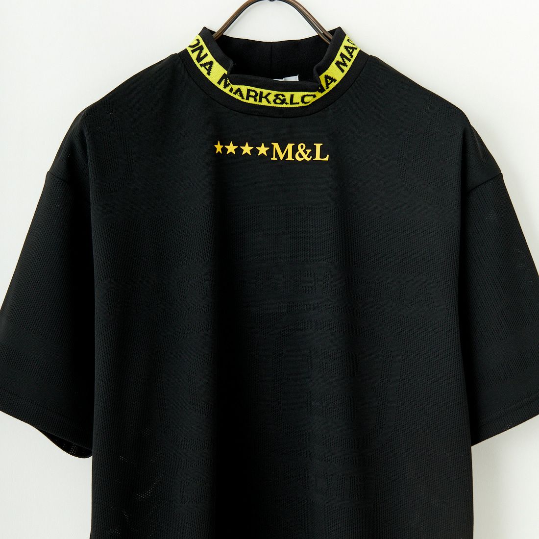 MARK & LONA [マークアンドロナ] モックネックTシャツ [MLM-5A-AA04] BLACK
