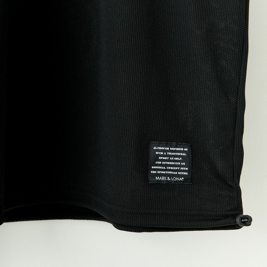MARK & LONA [マークアンドロナ] モックネックTシャツ [MLM-5A-AA04] BLACK