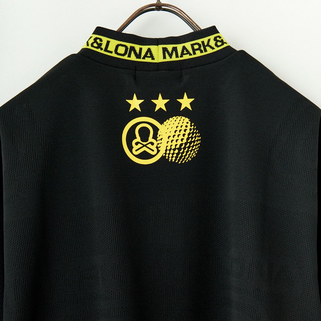 MARK & LONA [マークアンドロナ] モックネックTシャツ [MLM-5A-AA04] BLACK