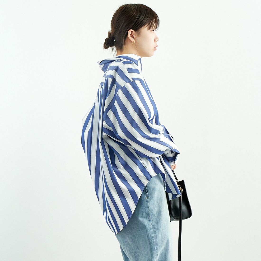 THE SHINZONE [ザ シンゾーン] ストライプダディシャツ [25SMSBL01] 85 NAVY