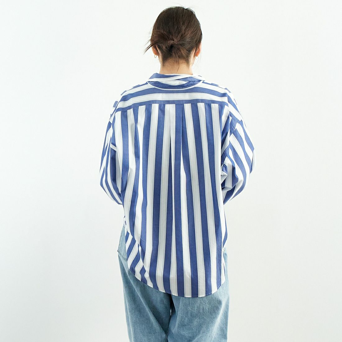 THE SHINZONE [ザ シンゾーン] ストライプダディシャツ [25SMSBL01] 85 NAVY