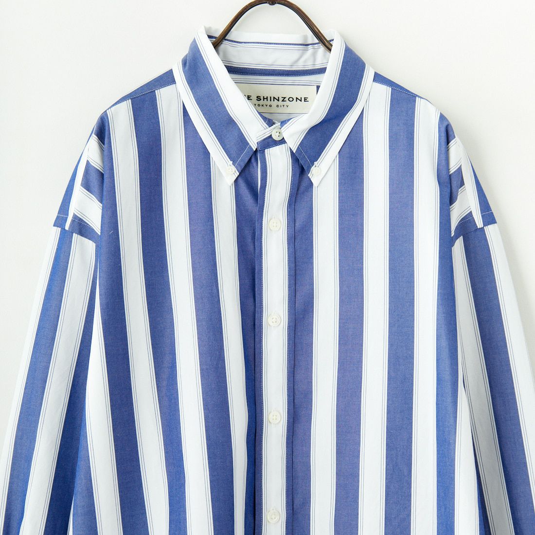 THE SHINZONE [ザ シンゾーン] ストライプダディシャツ [25SMSBL01] 85 NAVY