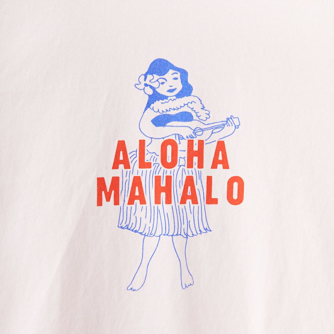 FUNG [ファング] ALOHA MAHALO カットオフプリントTシャツ [ALOHA-MAHALO] PINK