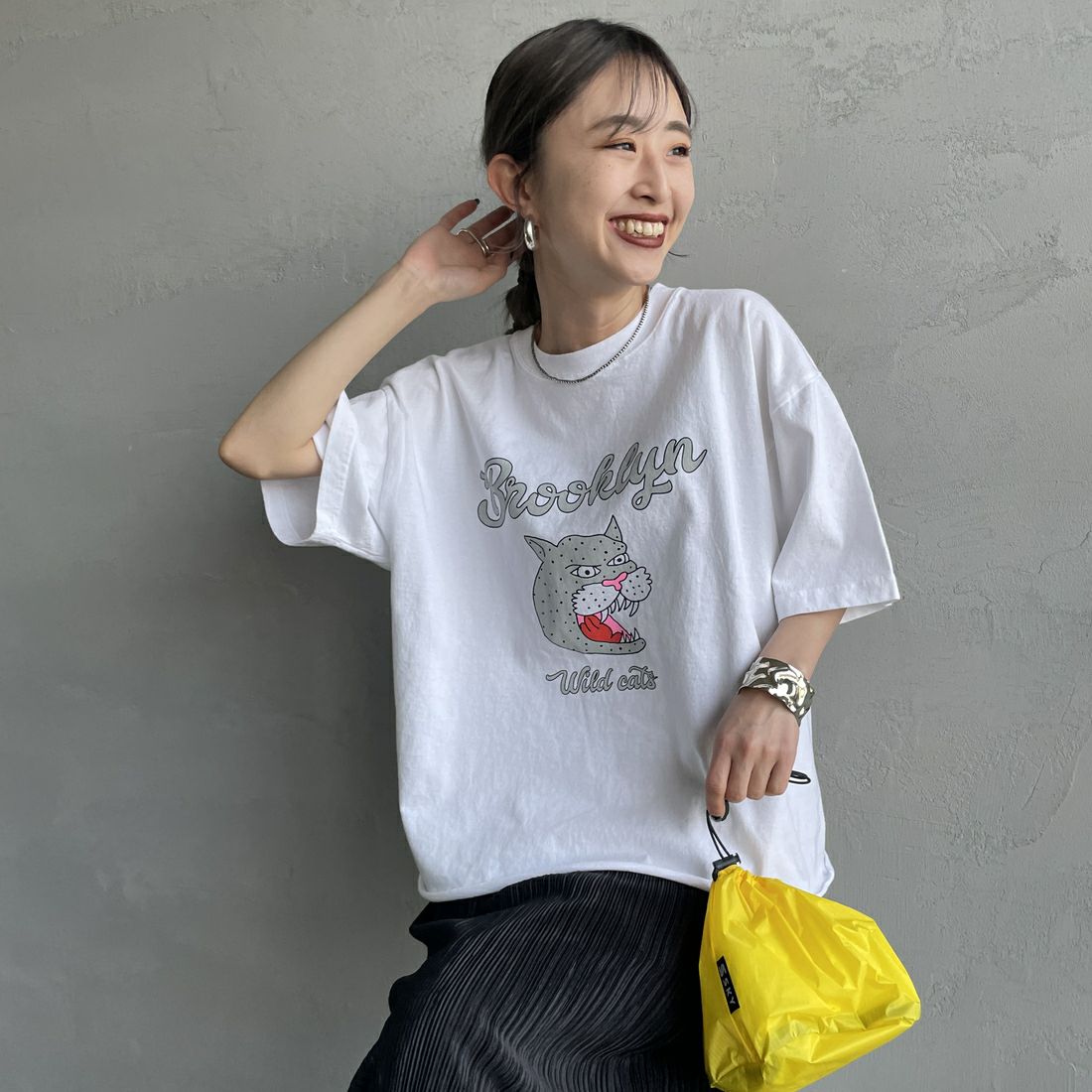 WHITE&&モデル身長：150cm 着用サイズ：M&&