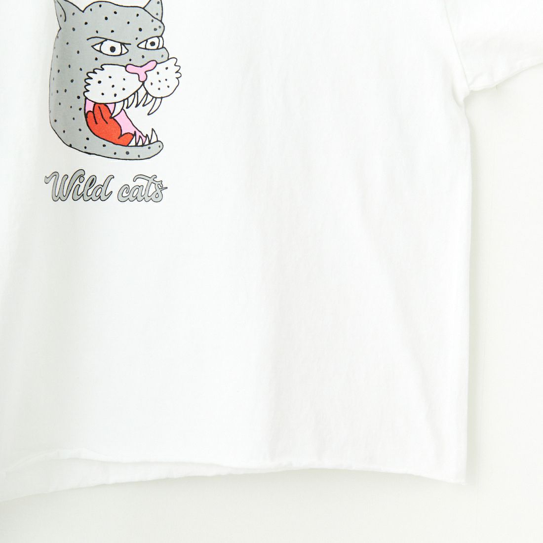 FUNG [ファング] BROOKLYN カットオフプリントTシャツ [BROOKLYN] WHITE