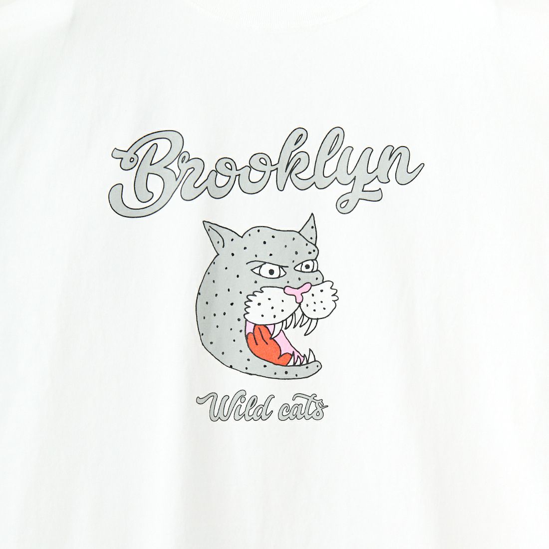 FUNG [ファング] BROOKLYN カットオフプリントTシャツ [BROOKLYN] WHITE