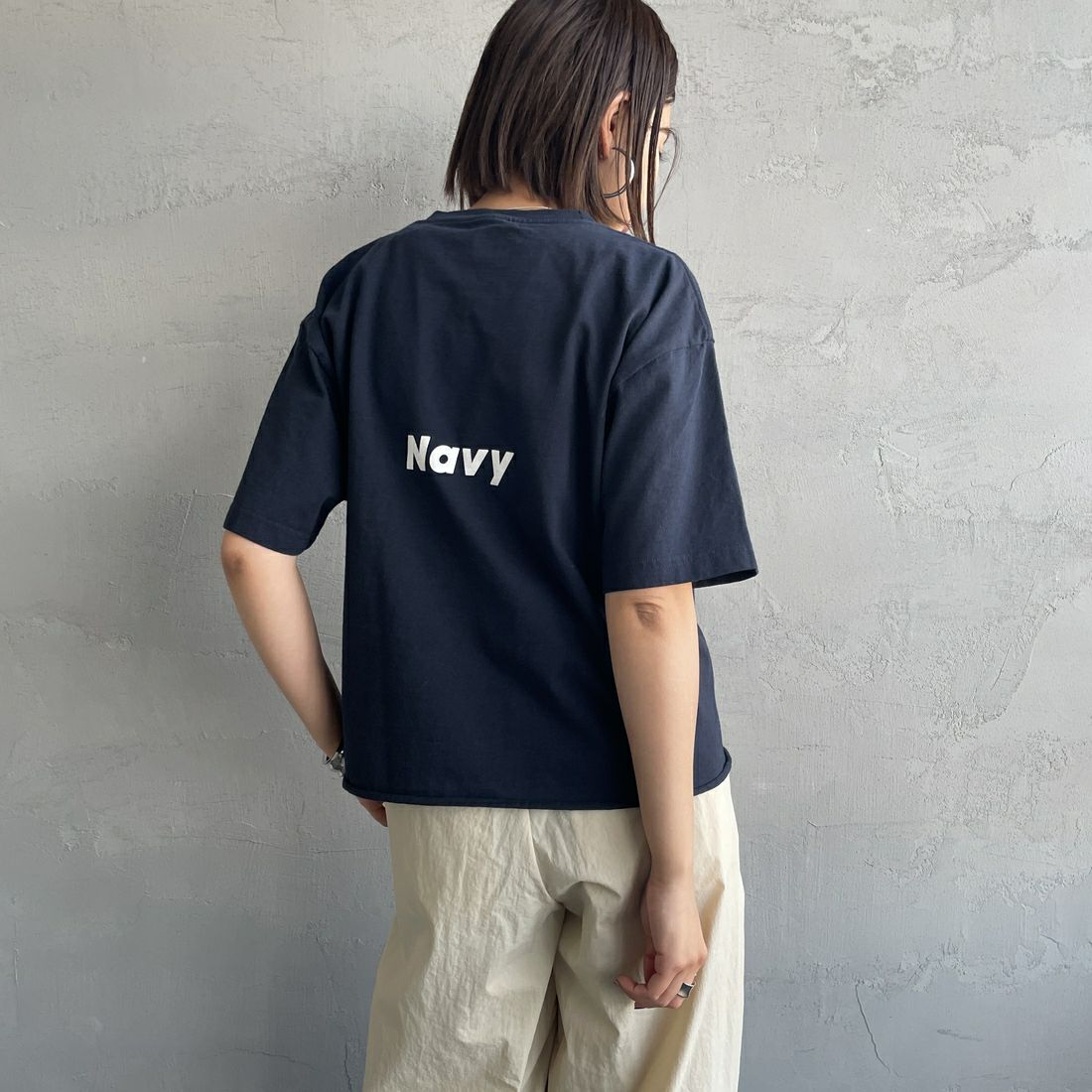 FUNG [ファング] MAYBE カットオフプリントTシャツ [MAYBE]  FUNG [ファング] MAYBE カットオフプリントTシャツ [MAYBE]  FUNG [ファング] MAYBE カットオフプリントTシャツ [MAYBE] FUNG [ファング] MAYBE カットオフプリントTシャツ [MAYBE]  &&モデル身長：159cm 着用サイズ：M&&