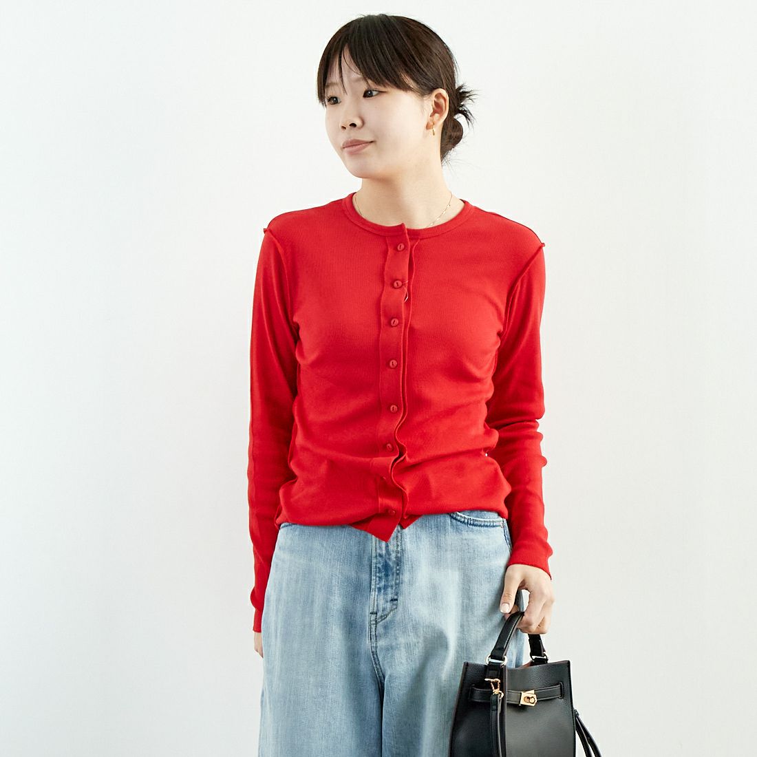 MEYAME [メヤメ] サイドステッチリブカーディガン [MEY-1835  