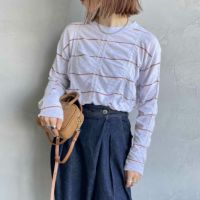 H.GREY&&モデル身長：167cm 着用サイズ：F&&