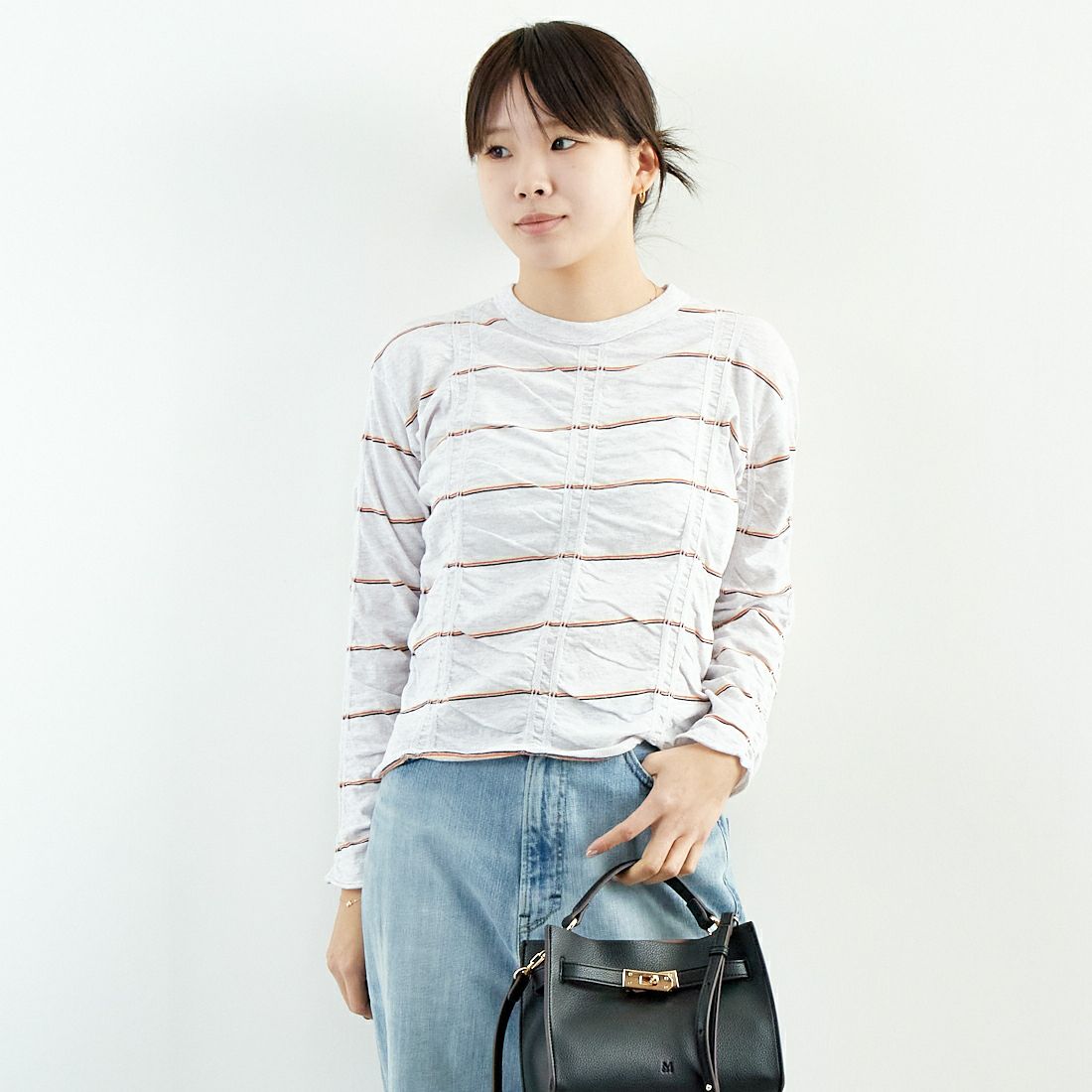 H.GREY&&モデル身長：167cm 着用サイズ：F&&