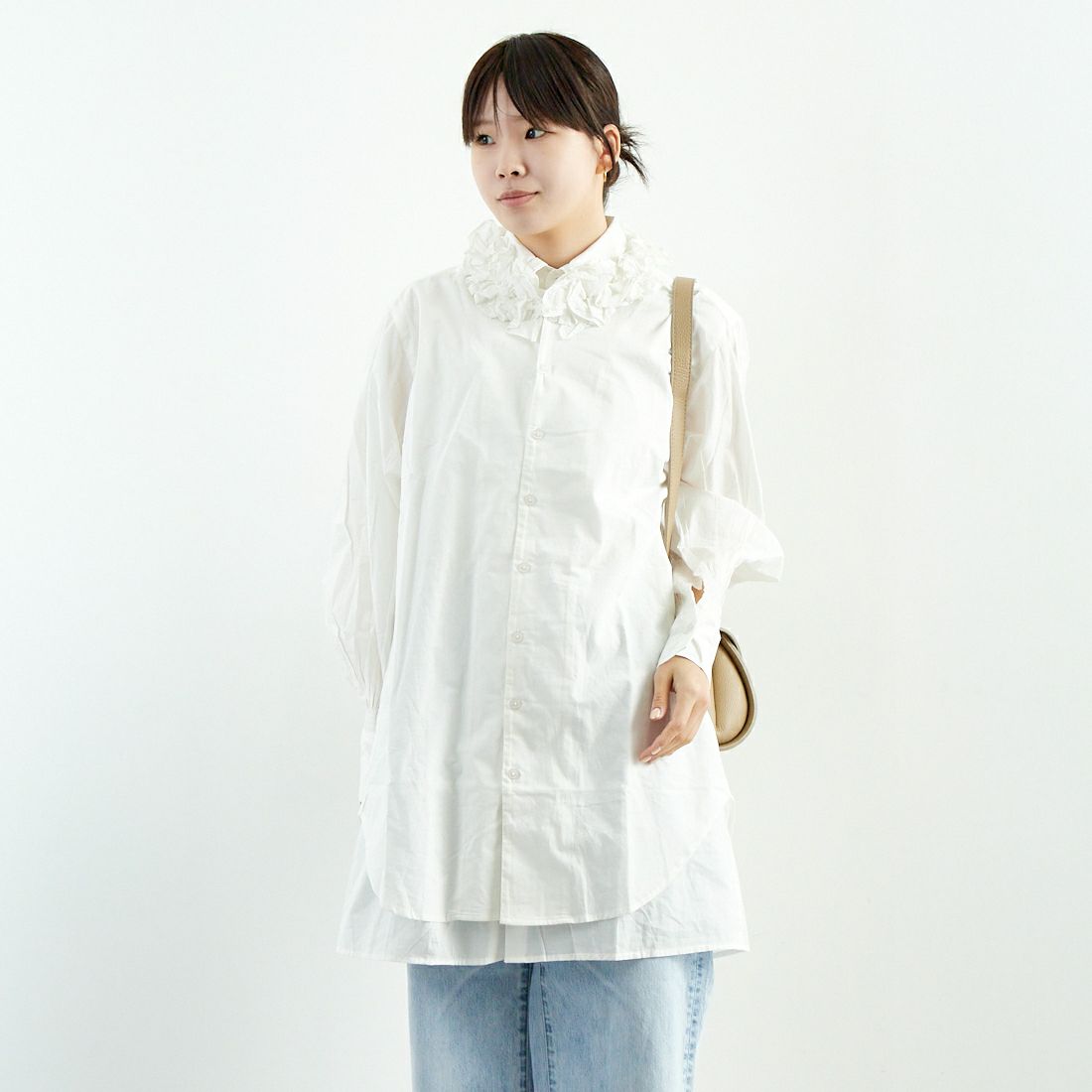 WHITE&&モデル身長：167cm 着用サイズ：F&&