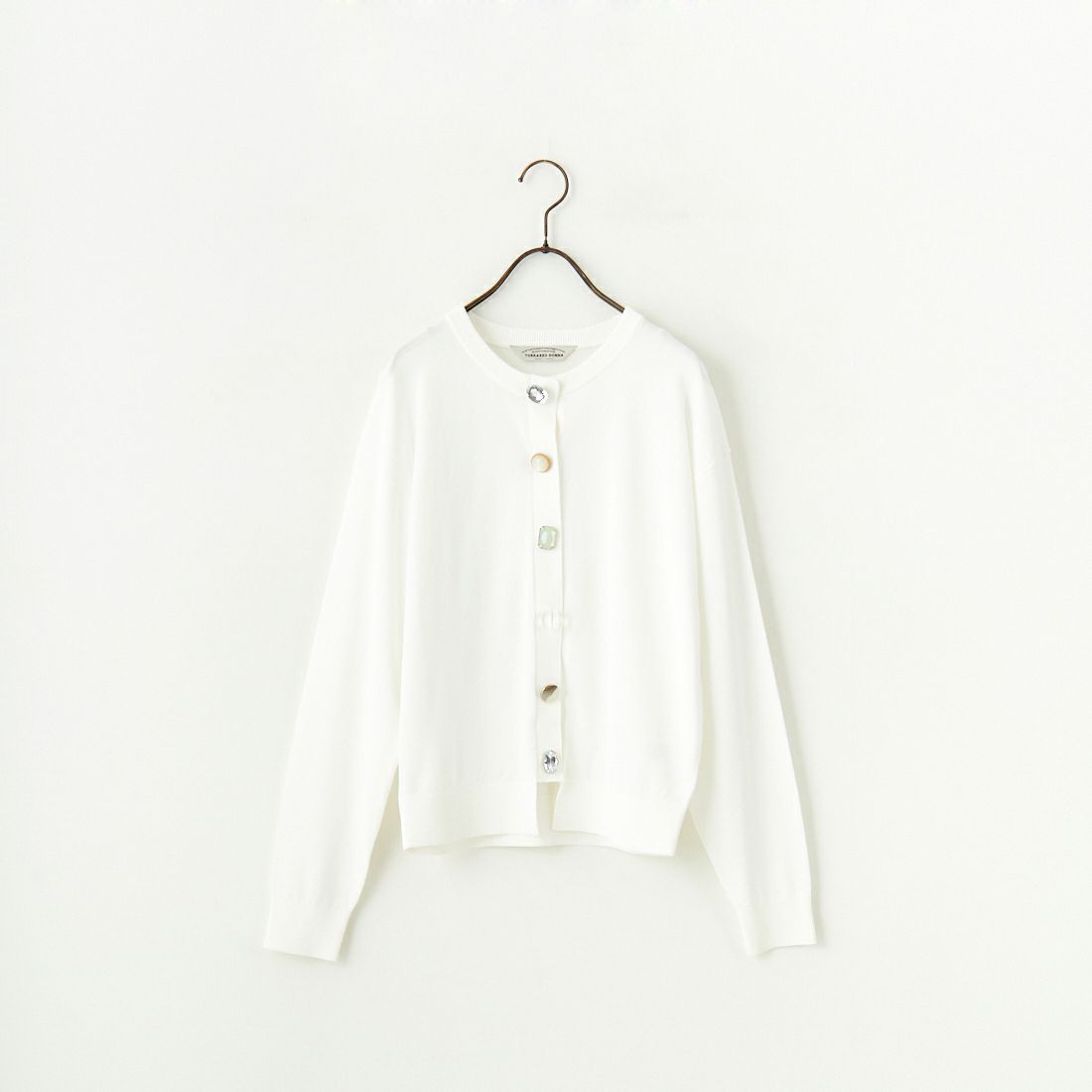 TORRAZZO DONNA [トラッゾドンナ] ビジューカーディガン [6259-679] 05 WHITE